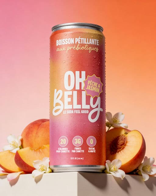 Oh Belly — Probiotic Soda Branding – Food & Beverage identity by clemarastudio, additional view 6 of 8