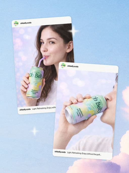 Oh Belly - prebiotic soda – Food & Beverage identity by caps-studio, additional view 3 of 7