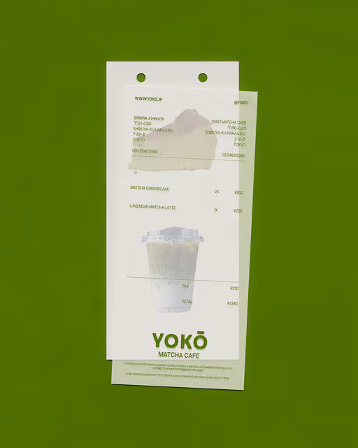 YOKŌ Matcha Cafe – Food & Beverage identity by Jeremiah Haastrup, additional view 9 of 9