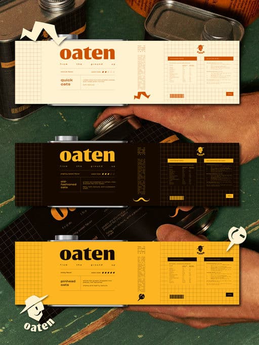 Oaten – Food & Beverage identity by marianaaworks, additional view 4 of 9