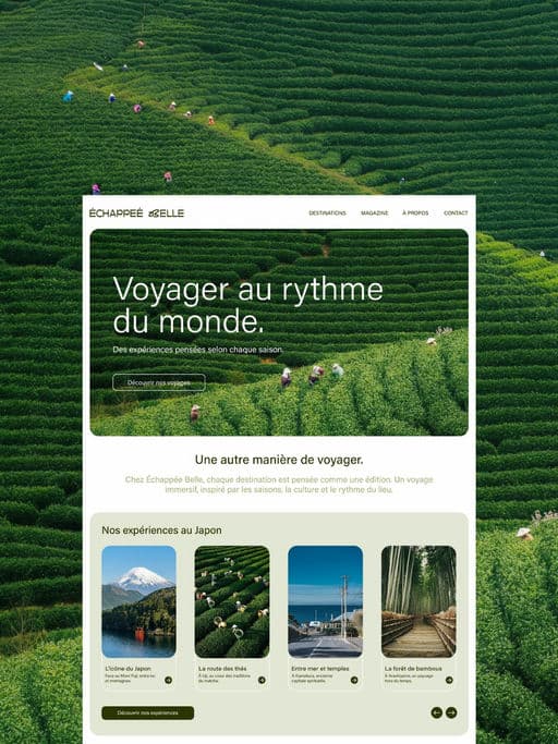 ÉCHAPPÉE BELLE – Hospitality & Travel identity by Libra Studio, additional view 6 of 8