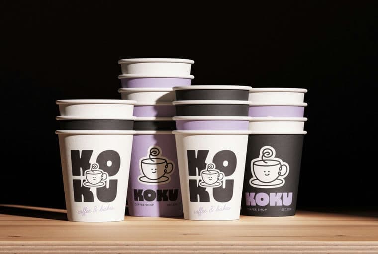 KOKU Coffee Shop Branding