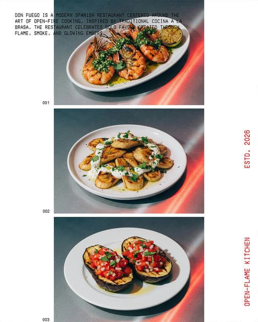 DON FUEGO - Open-flame Kitchen – Food & Beverage identity by wesley-jpg, additional view 3 of 9