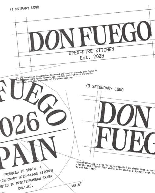 DON FUEGO - Open-flame Kitchen – Food & Beverage identity by wesley-jpg, additional view 2 of 9
