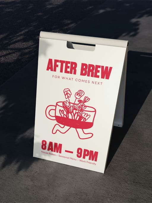 After Brew Cafe – Food & Beverage identity by brands-by-chavi, additional view 2 of 9