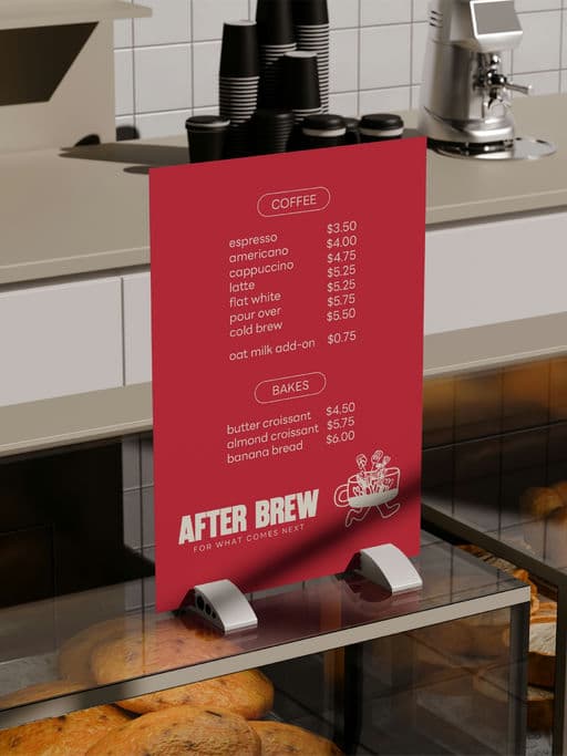 After Brew Cafe – Food & Beverage identity by brands-by-chavi, additional view 6 of 9