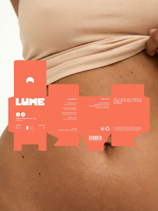LUNE PERIOD CARE – Beauty & Personal Care identity by Libra Studio, additional view 2 of 9