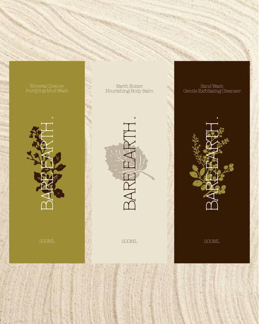 Bare Earth – Beauty & Personal Care identity by Tanayadesigns, additional view 8 of 8