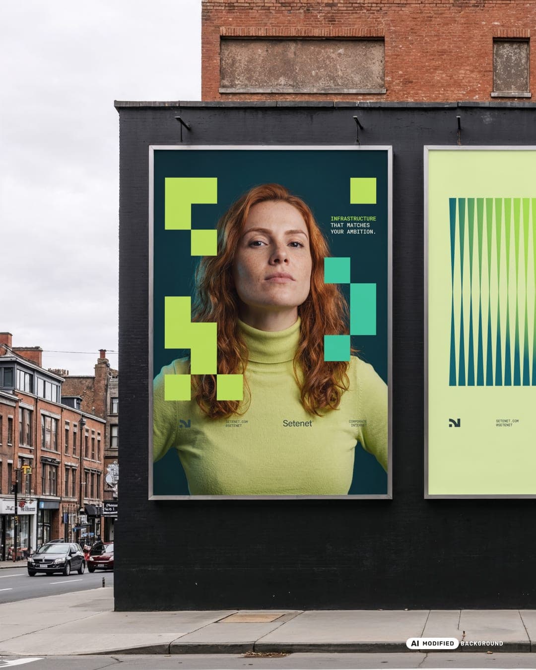 Setenet – Technology identity by Estúdio Reven, additional view 7 of 10, AI MODIFIED · background
