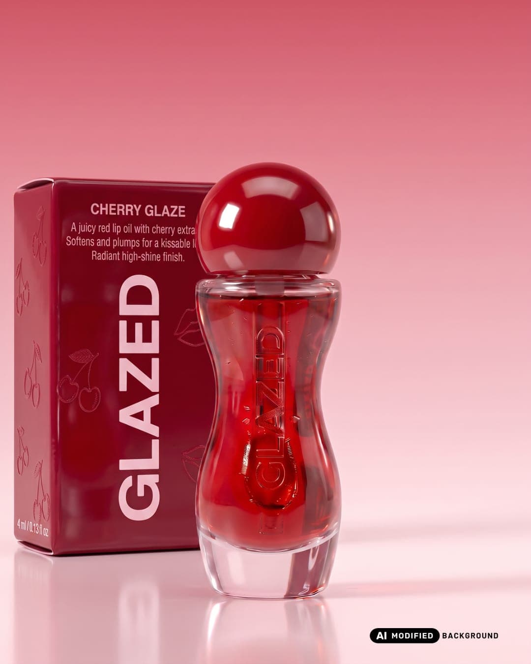 Glazed Lip Oil – Beauty & Personal Care identity by Marence Studio, additional view 2 of 7, AI MODIFIED · background