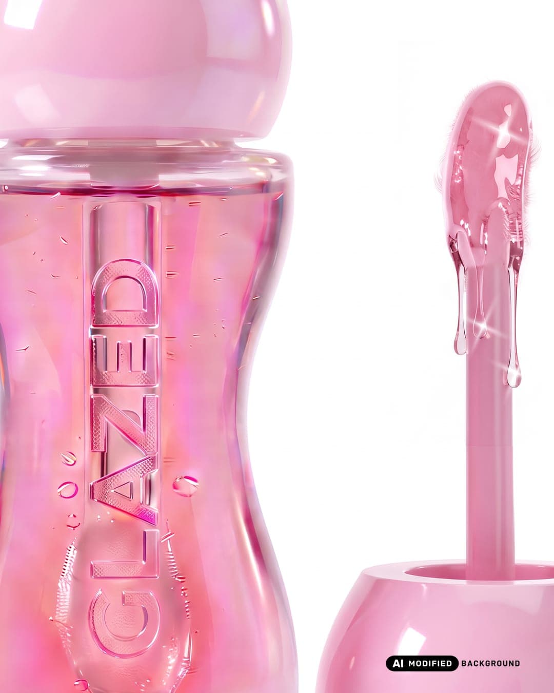 Glazed Lip Oil – Beauty & Personal Care identity by Marence Studio, additional view 4 of 7, AI MODIFIED · background