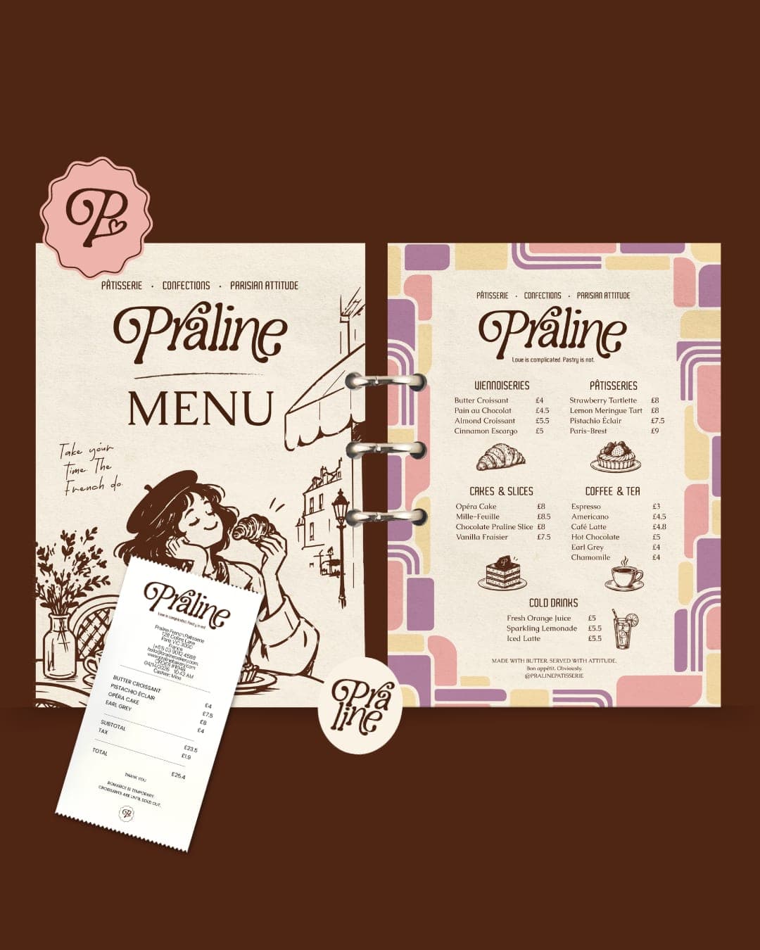 Praline – Food & Beverage identity by Designbyhira, additional view 8 of 10