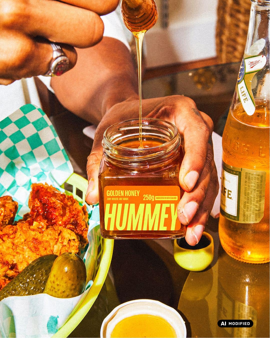 HUMMEY | Modern Honey Packaging Design – AI MODIFIED