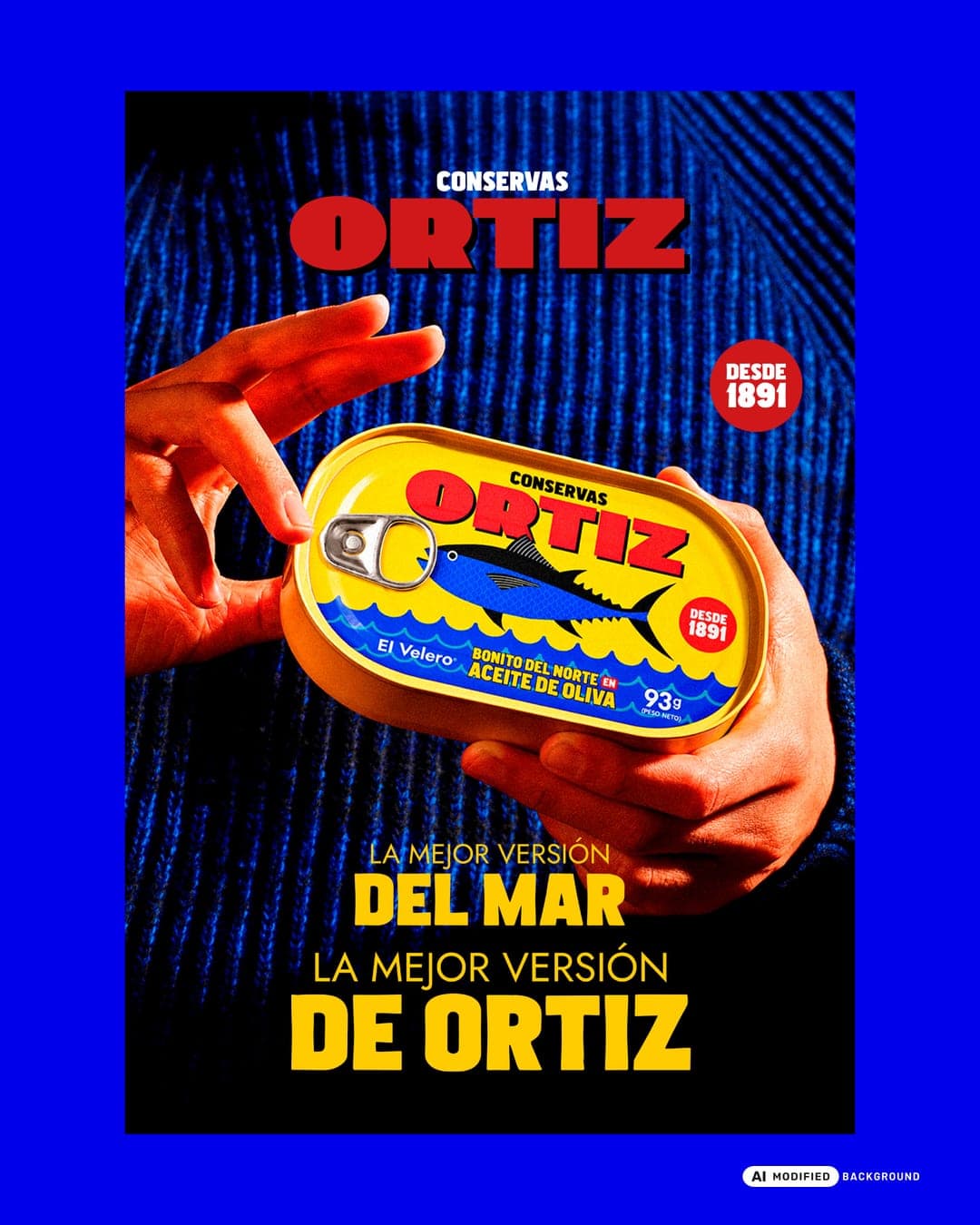 ORTIZ – Food & Beverage identity by Borja Menez, additional view 2 of 10, AI MODIFIED · background