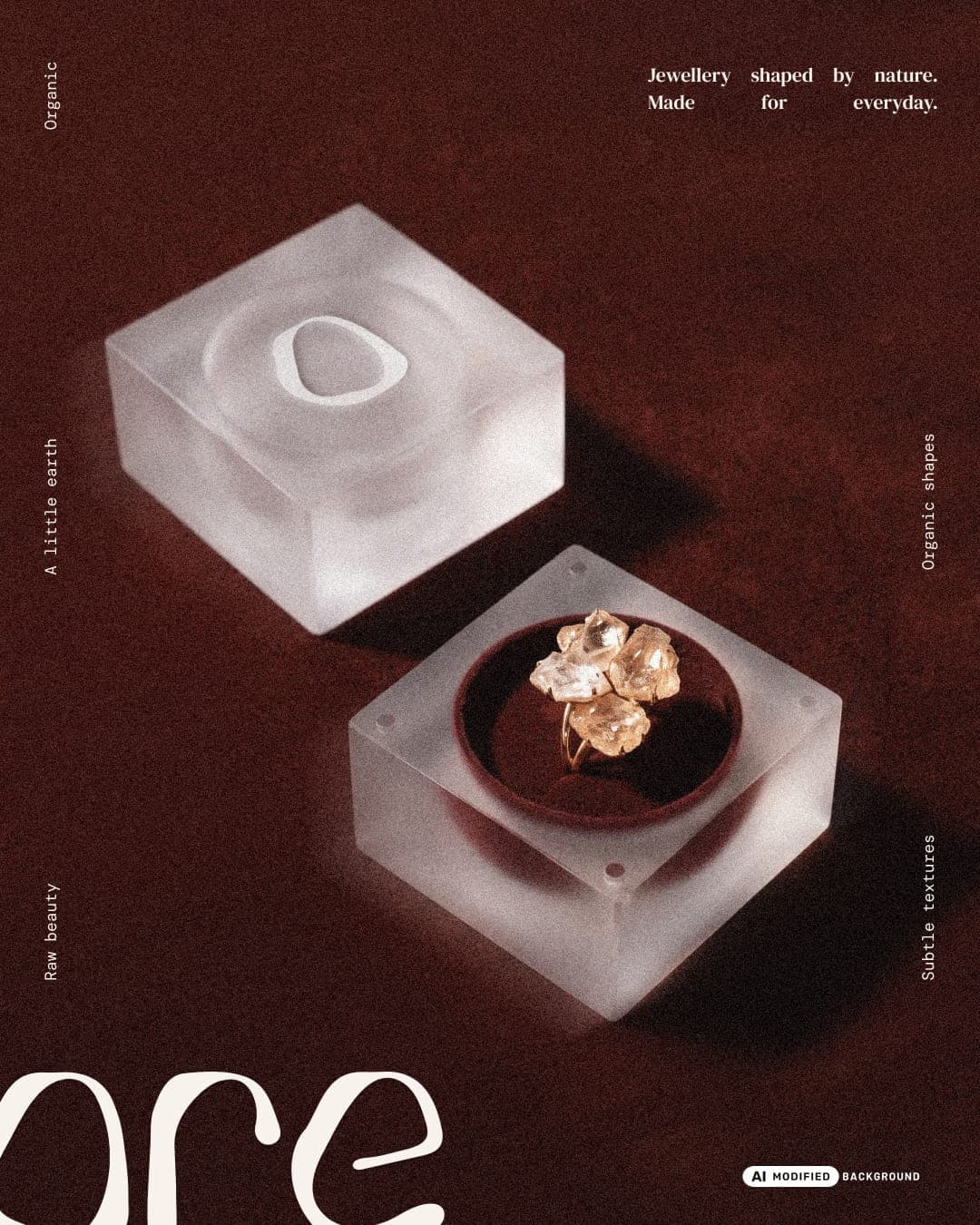 Ore – Fashion & Apparel identity by Sand design, additional view 7 of 10, AI MODIFIED · background