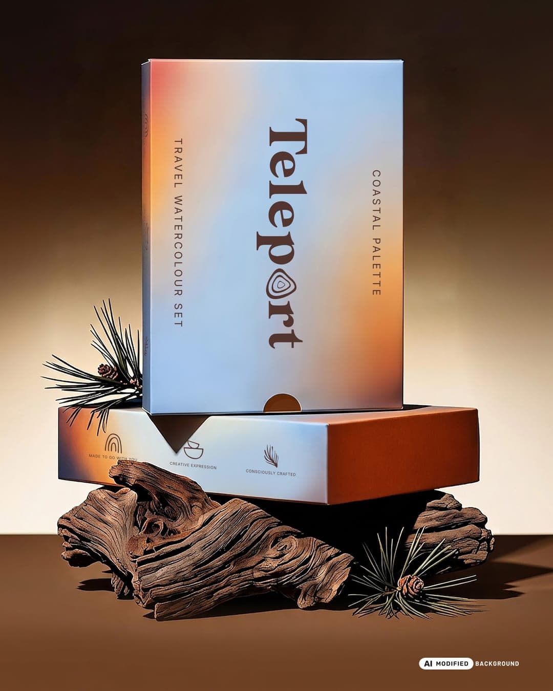 TELEPORT – Entertainment & Media identity by syeda maham, additional view 2 of 10, AI MODIFIED · background