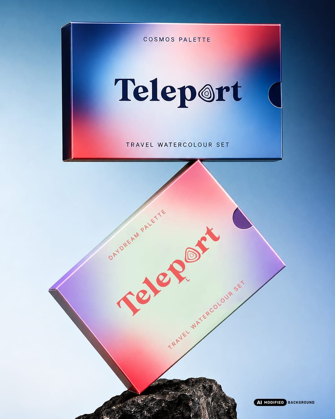TELEPORT – Entertainment & Media identity by syeda maham, additional view 5 of 10, AI MODIFIED · background