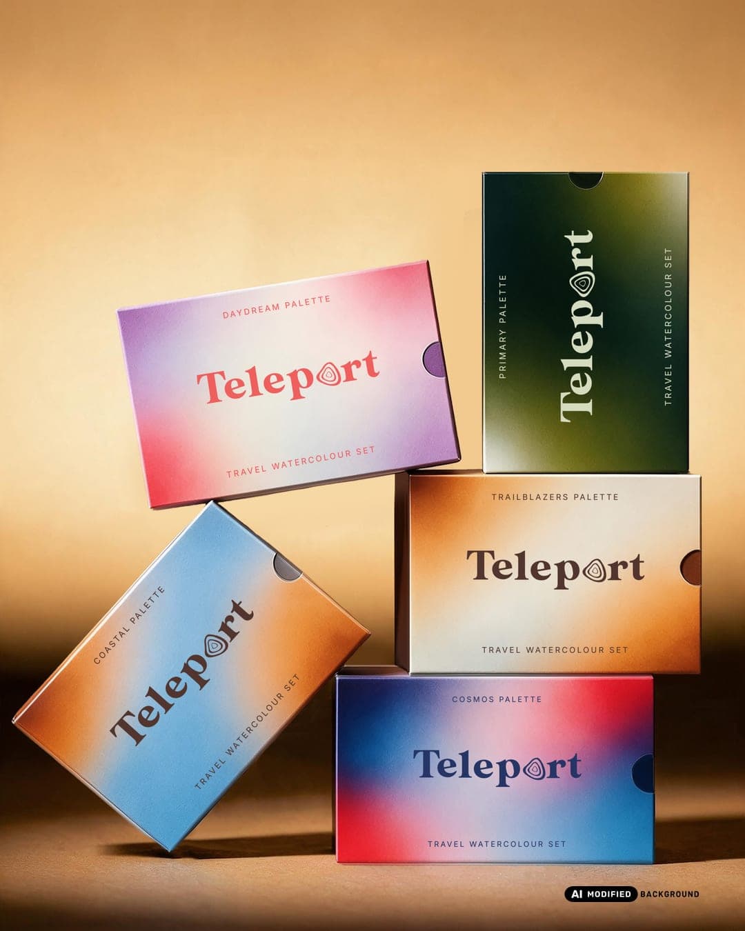 TELEPORT – Entertainment & Media identity by syeda maham, additional view 8 of 10, AI MODIFIED · background