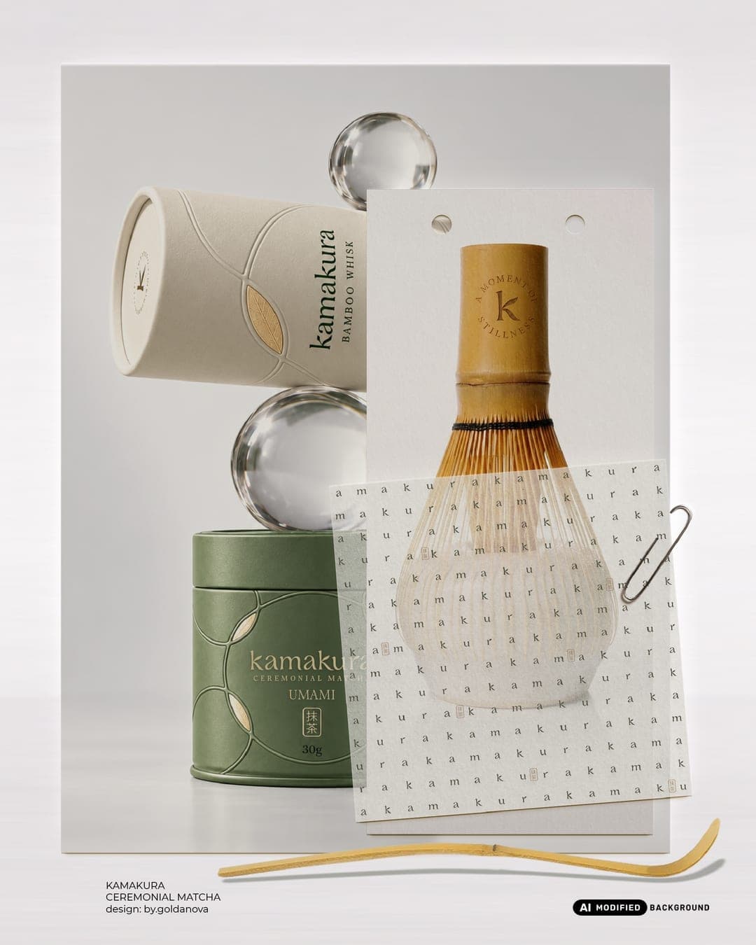 KAMAKURA - Ceremonia – Food & Beverage identity by Goldanova, additional view 7 of 10, AI MODIFIED · background