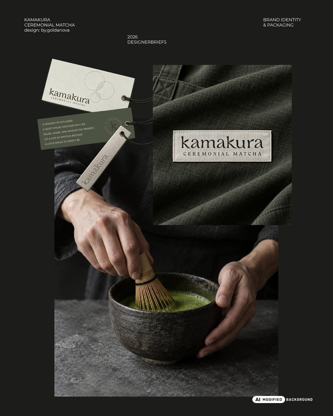 KAMAKURA - Ceremonia – Food & Beverage identity by Goldanova, additional view 9 of 10, AI MODIFIED · background