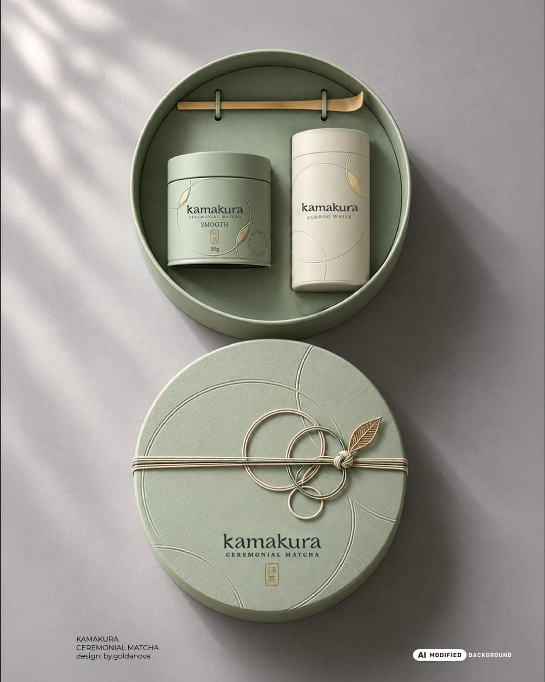 KAMAKURA - Ceremonia – Food & Beverage identity by Goldanova, additional view 8 of 10, AI MODIFIED · background