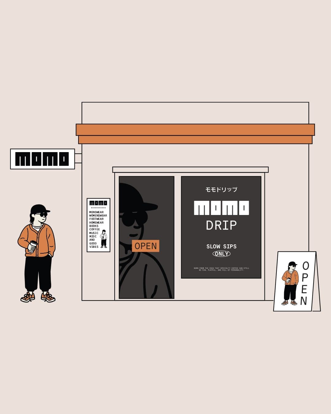 MOMO drip – Fashion & Apparel identity by Differentspecies, additional view 3 of 5