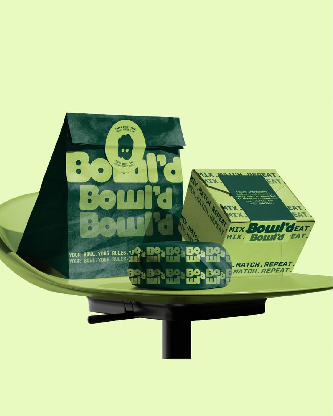 Bowl'd – Food & Beverage identity by Akshay Arul Strategic Brand Designer