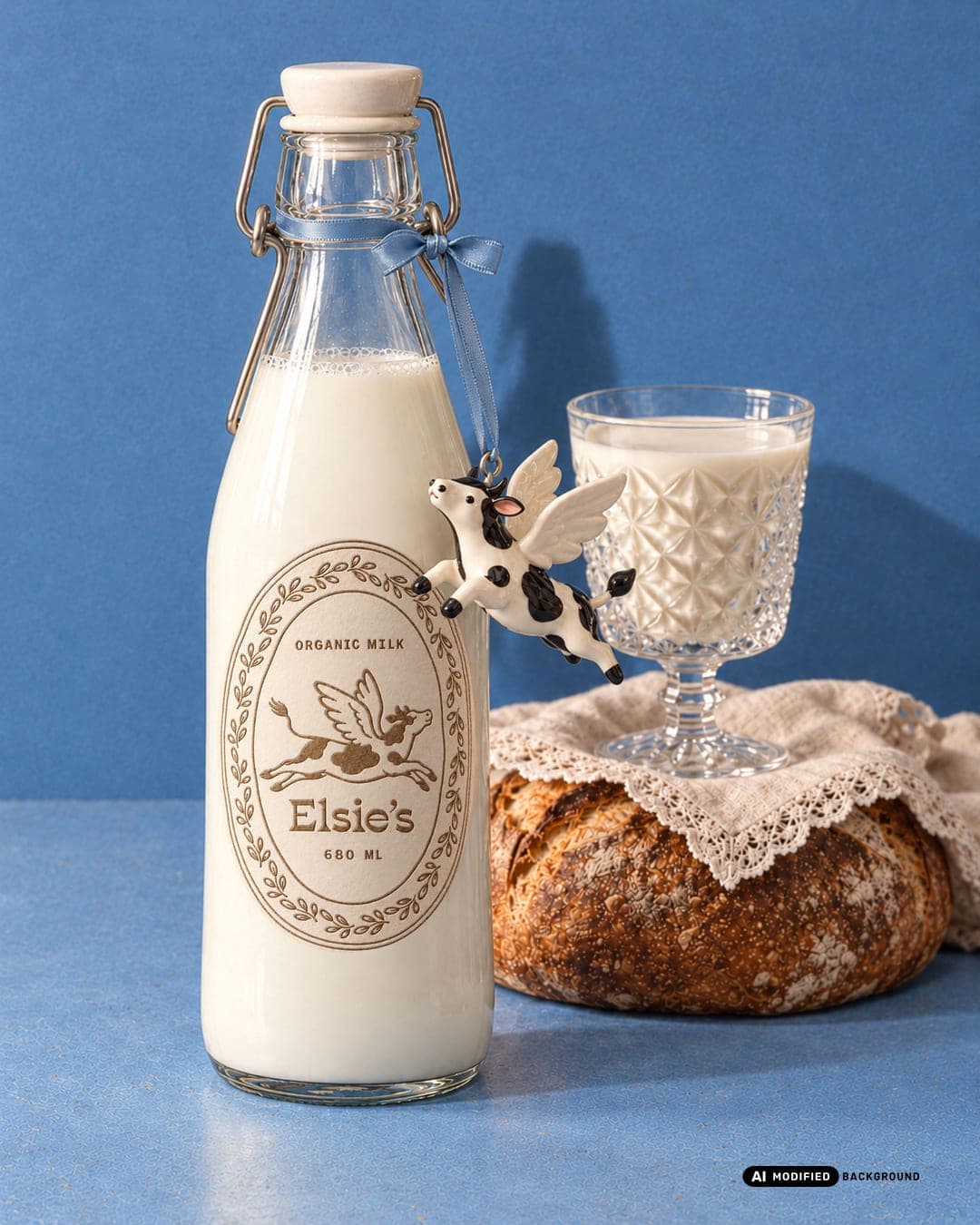 Elsie's Magic Milk – Food & Beverage identity by bloomlinestudio, additional view 6 of 10, AI MODIFIED · background