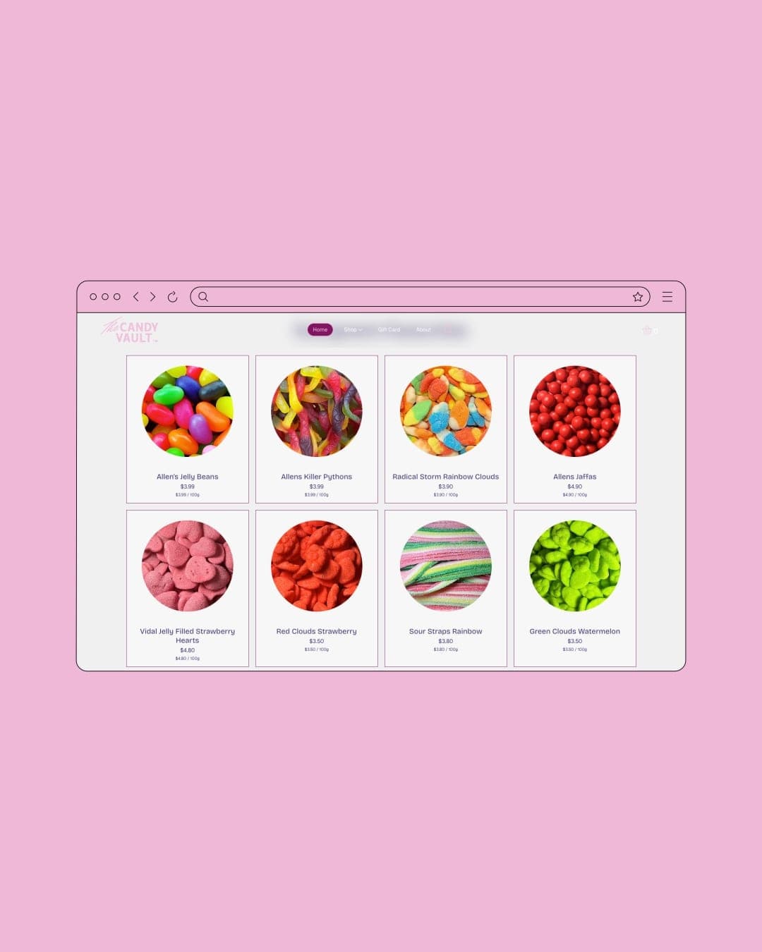 The Candy Vault – Food & Beverage identity by Olya Black, additional view 4 of 5