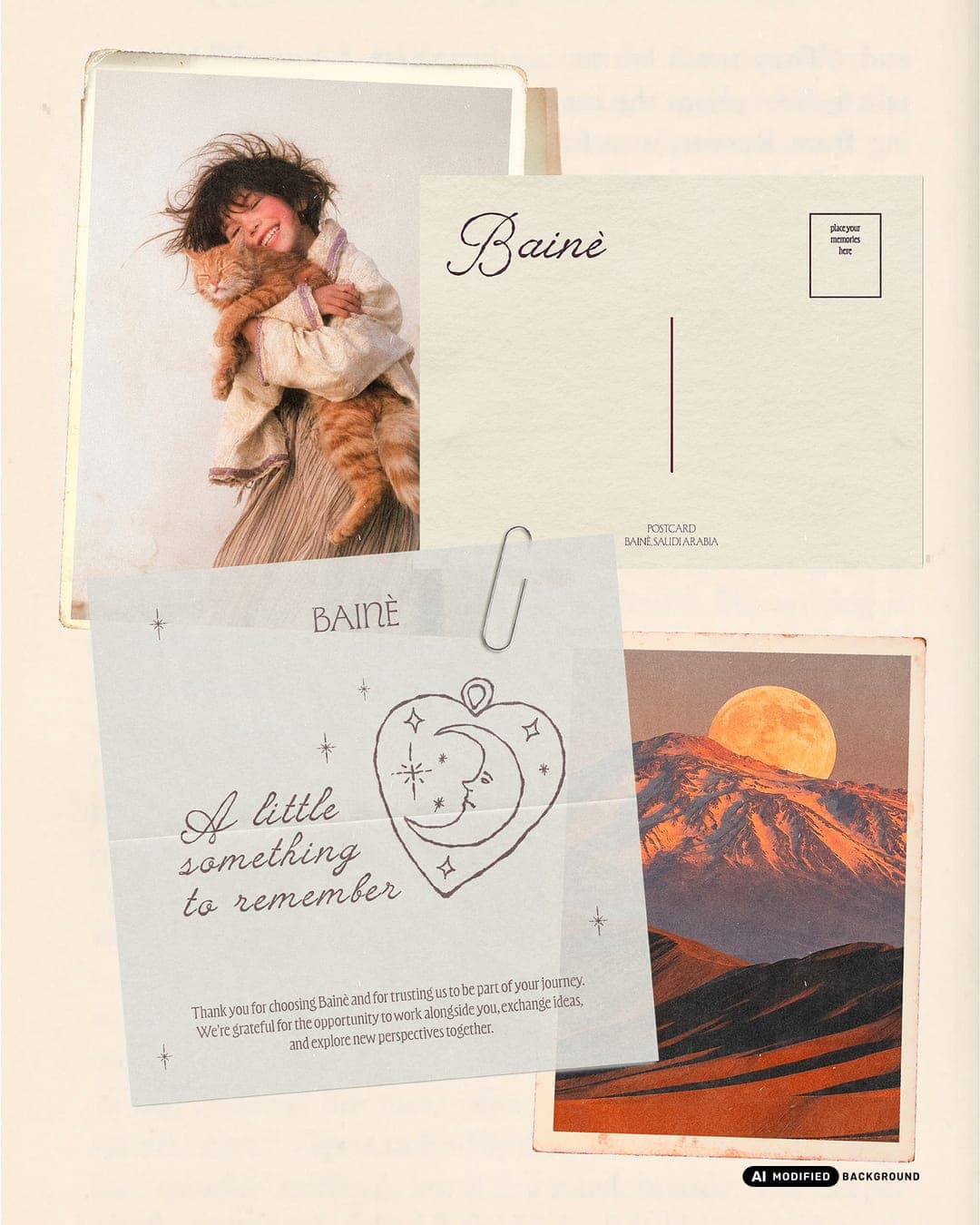 Bainè Branding – Hospitality & Travel identity by Maria Elena Moise, additional view 2 of 10, AI MODIFIED · background