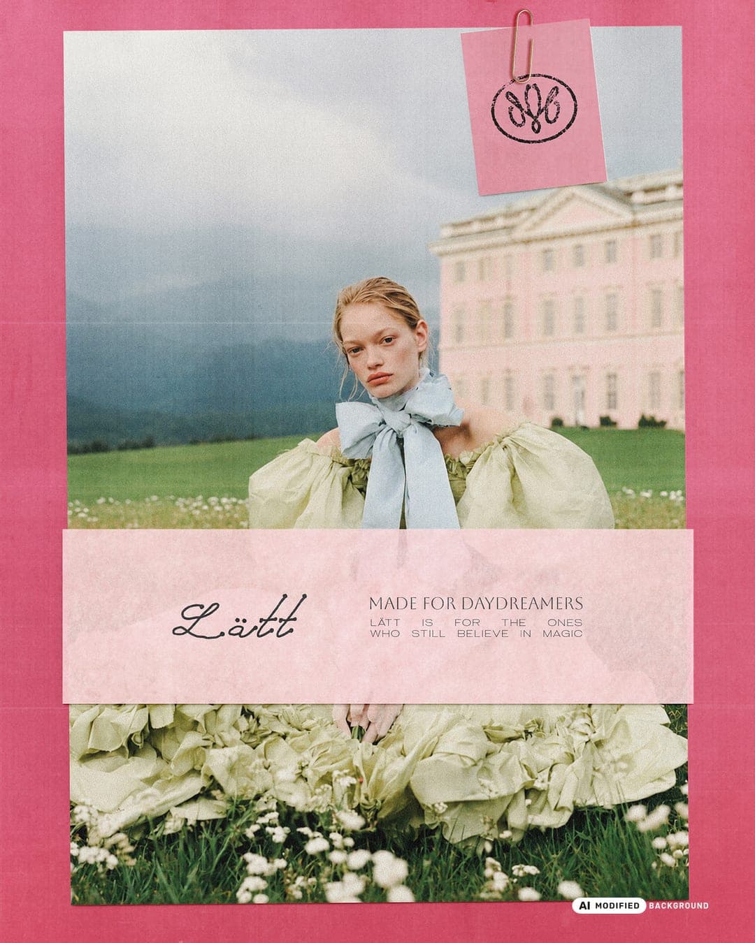 🩰LÄTT Branding – Fashion & Apparel identity by Maria Elena Moise, additional view 5 of 10, AI MODIFIED · background