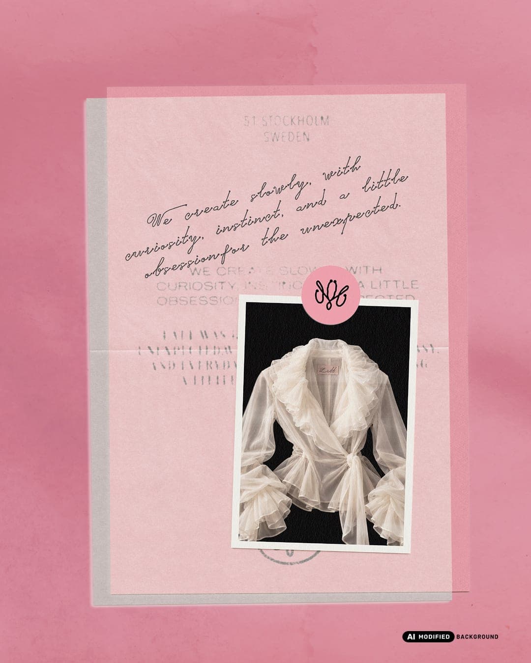 🩰LÄTT Branding – Fashion & Apparel identity by Maria Elena Moise, additional view 10 of 10, AI MODIFIED · background