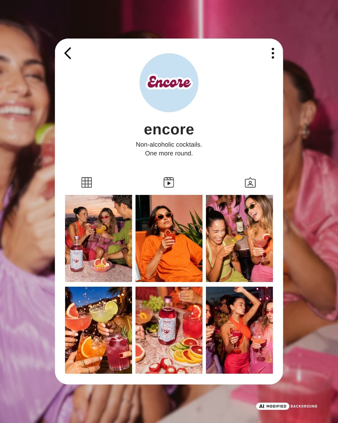 Encore – Food & Beverage identity by eliisign, additional view 7 of 9, AI MODIFIED · background