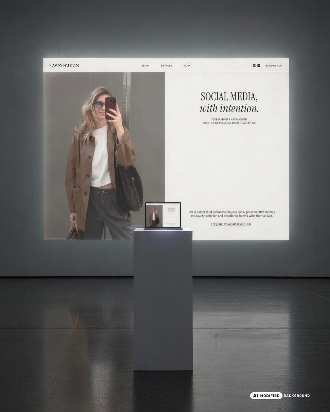 by DAISY BOULTON – Agency & Studio identity by bynillo.studio, additional view 6 of 10, AI MODIFIED · background