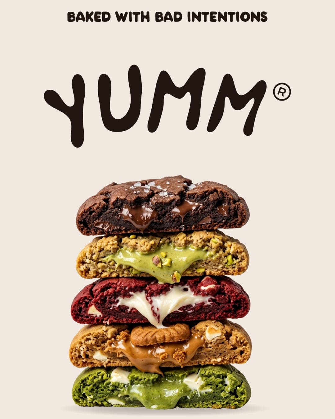 YUMM Gourmet Cookies – Food & Beverage identity by Arpita
