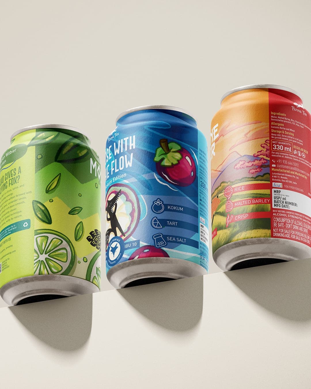 Flying Fox Beer – Food & Beverage identity by Archi Jain, additional view 4 of 10