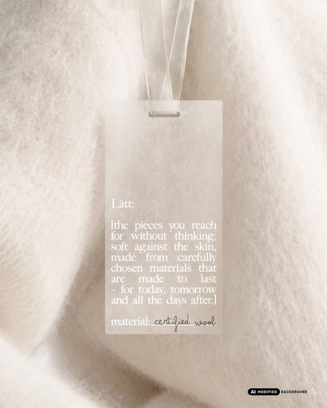 Lätt – Fashion & Apparel identity by artworkbysofia, additional view 4 of 8, AI MODIFIED · background