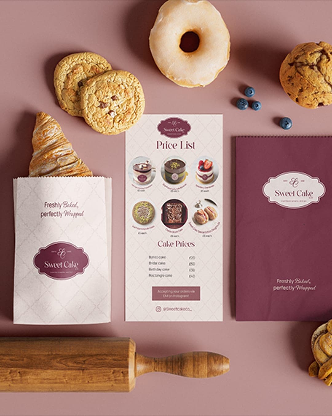 Sweet Cake Co. – Food & Beverage identity by lilyzdesigns, additional view 3 of 10
