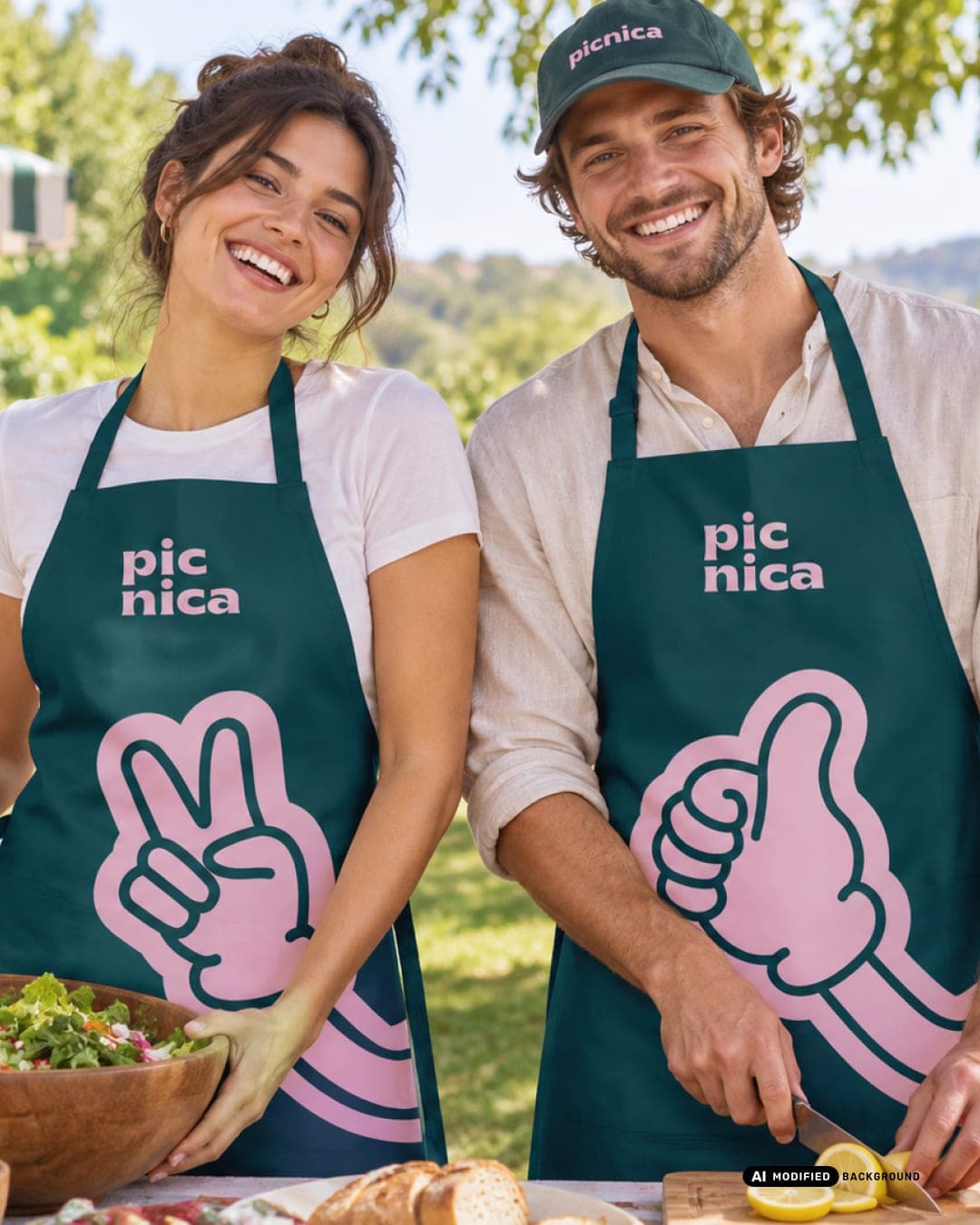 Picnica – Food & Beverage identity by nadeen eldelaa, additional view 5 of 10, AI MODIFIED · background