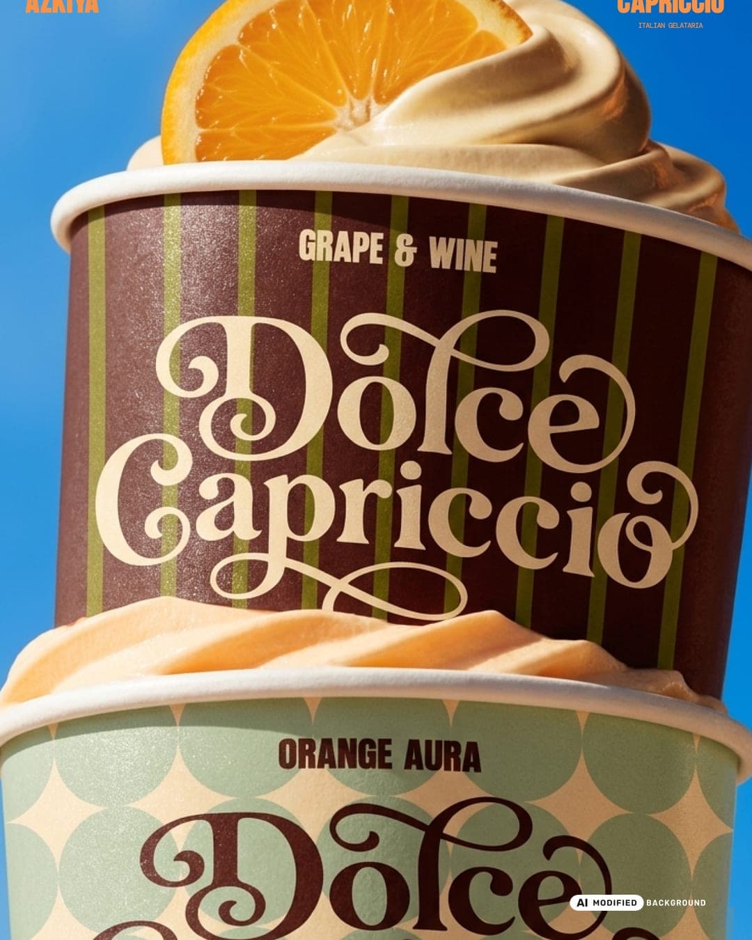 Dolce Capriccio – Food & Beverage identity by WITHAZKIYA, additional view 4 of 9, AI MODIFIED · background
