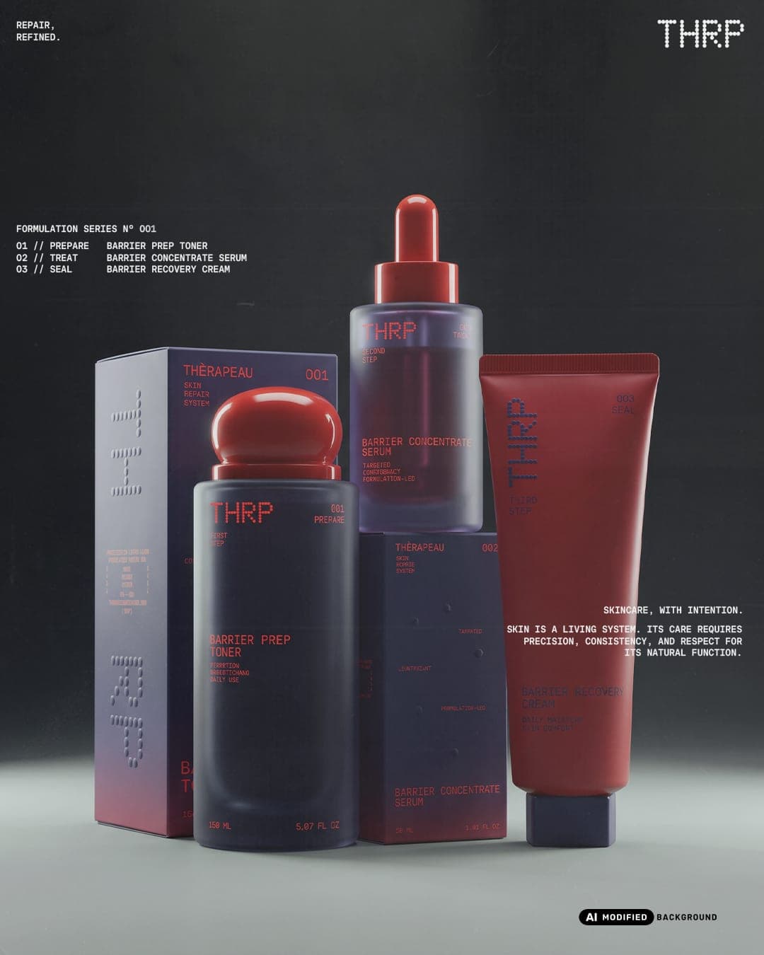 Thèrapeau – Beauty & Personal Care identity by nazy.studio, additional view 2 of 7, AI MODIFIED · background