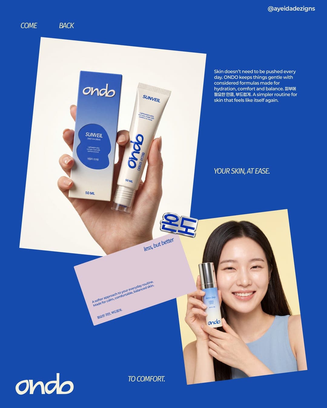 ONDO – Beauty & Personal Care identity by Ayeida Dezigns, additional view 3 of 10