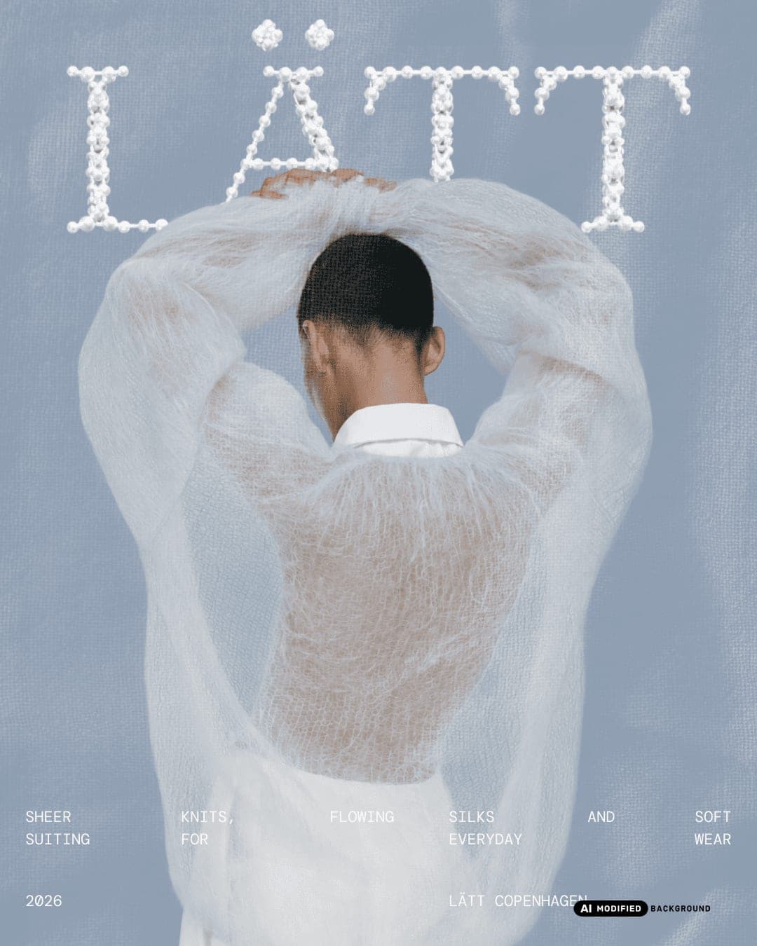 Lätt – Fashion & Apparel identity by Studio Noun, additional view 8 of 10, AI MODIFIED · background