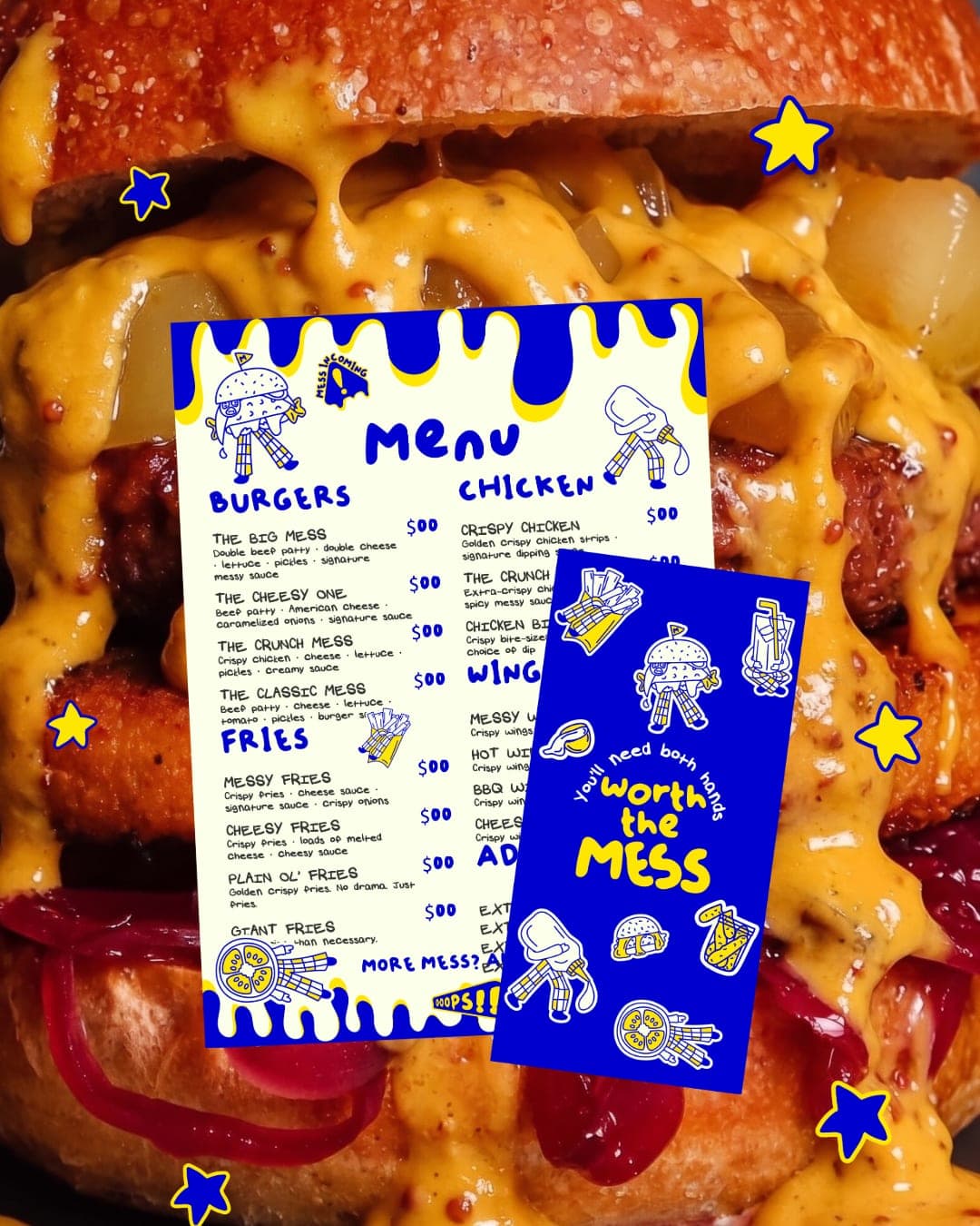 WORTH THE MESS – Food & Beverage identity by Tawakkul Tales, additional view 7 of 10