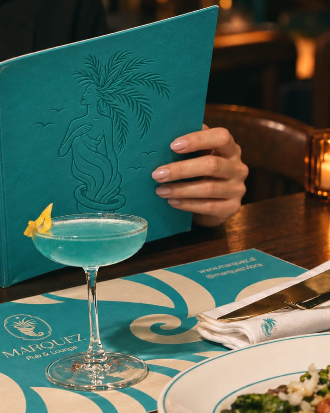 MARQUEZE (Pub & Loun – Food & Beverage identity by Agi Haxhimurati, additional view 9 of 10