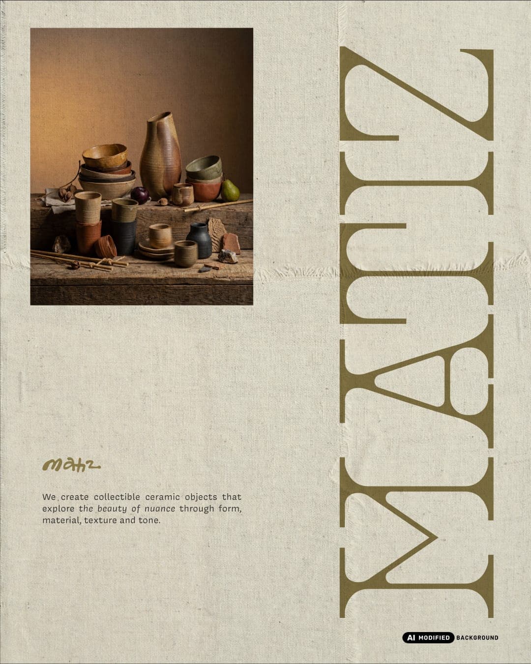 Matiz – Home & Living identity by Atheria Studio, additional view 2 of 10, AI MODIFIED · background
