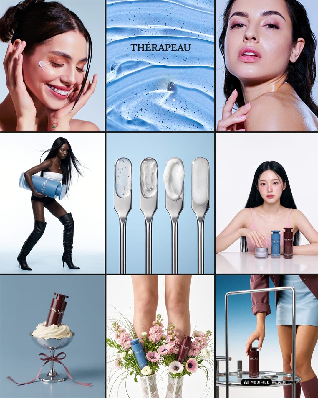 THÉRAPEAU – Beauty & Personal Care identity by dias.thedesigner, additional view 2 of 10, AI MODIFIED · background