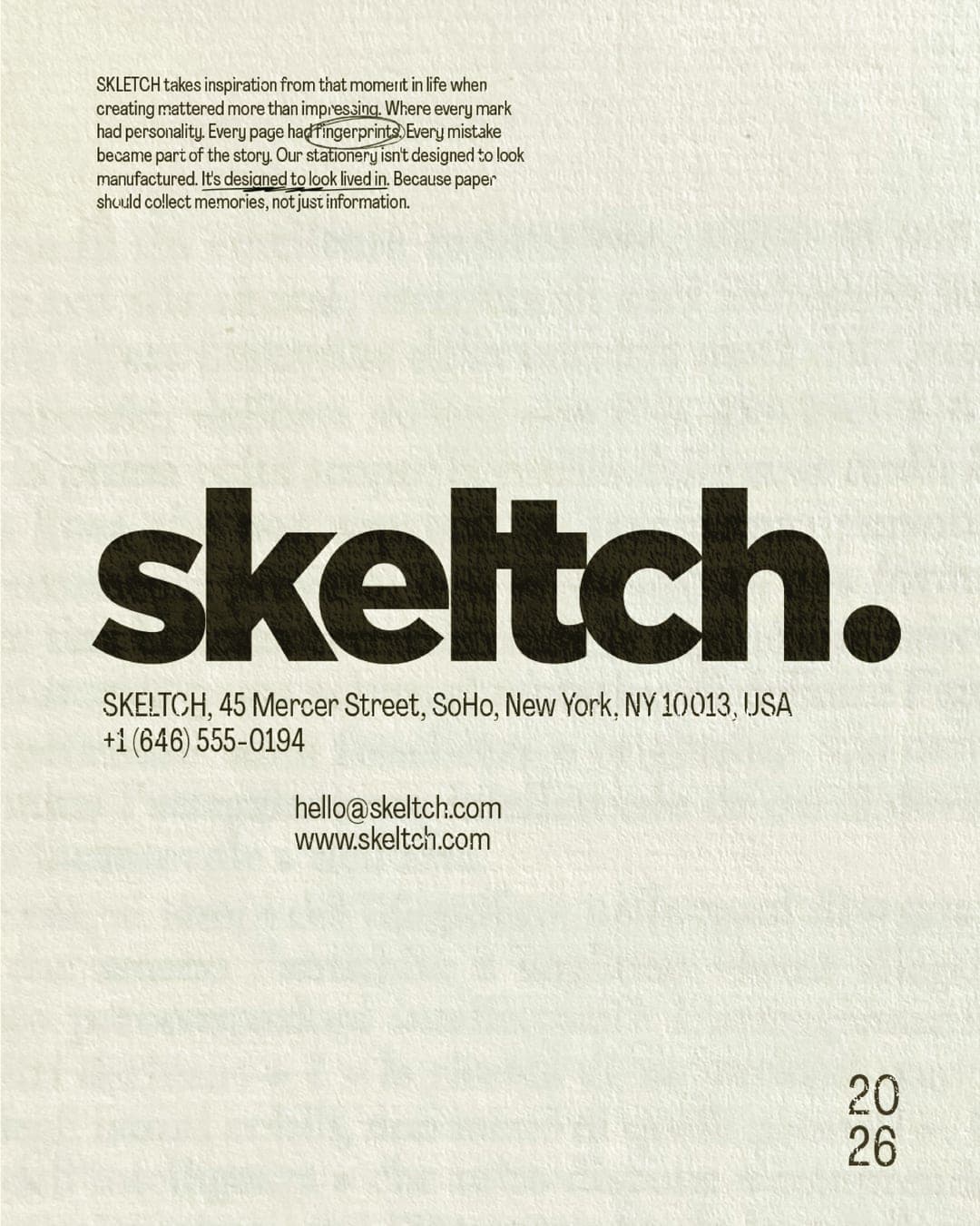Skeltch – Other identity by Work Sp Ce