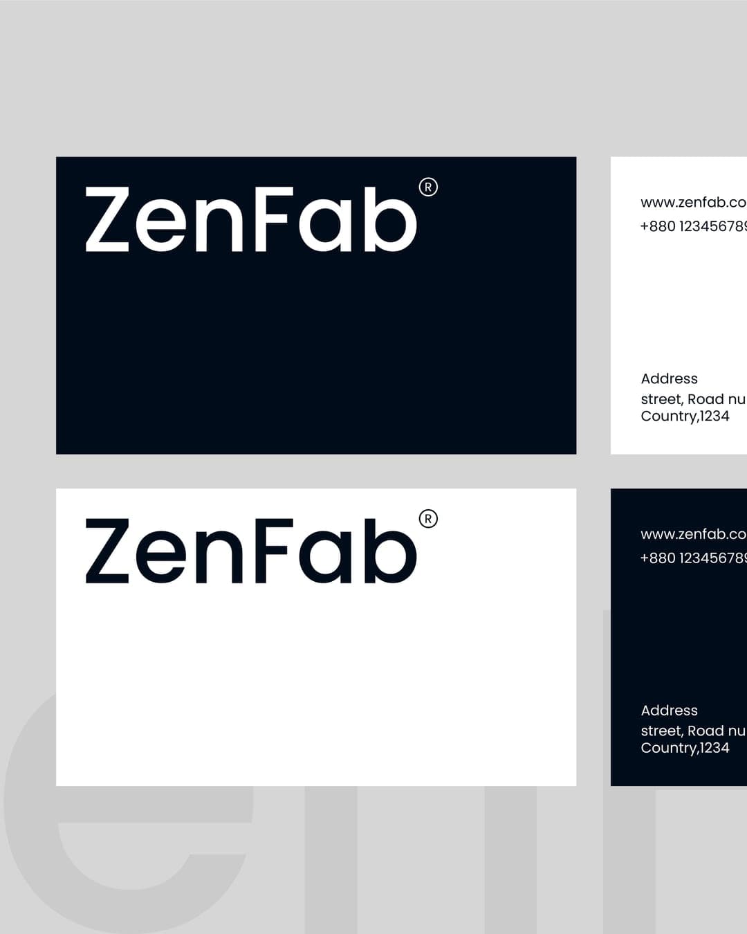 Zenfab – Fashion & Apparel identity by Mojahidul Islam, additional view 5 of 10