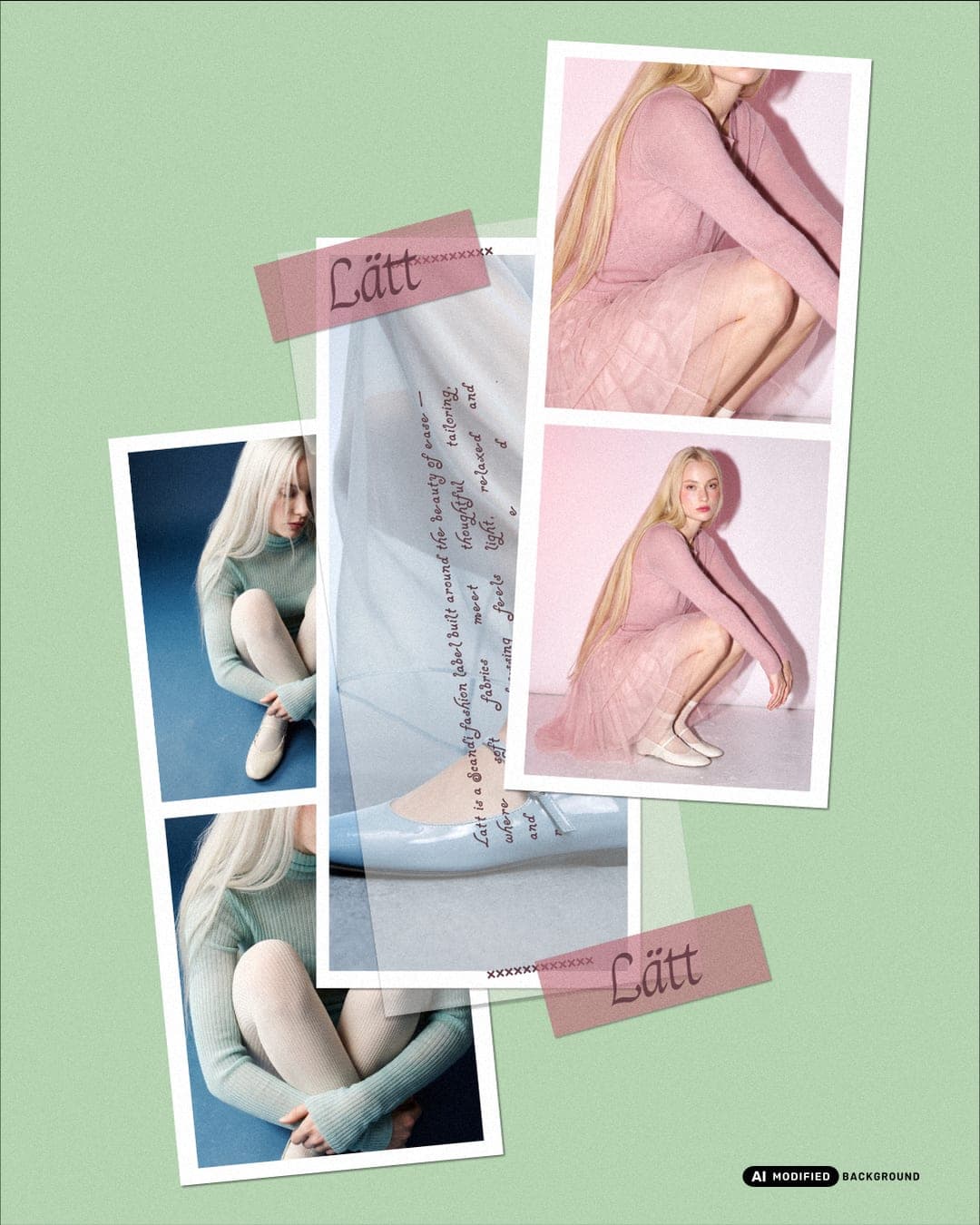 Lätt – Fashion & Apparel identity by Faouzia.design, additional view 6 of 10, AI MODIFIED · background